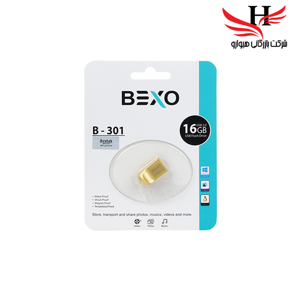 تصویر فلش مموری بکسو با ظرفیت 16گیگ مدلB-301